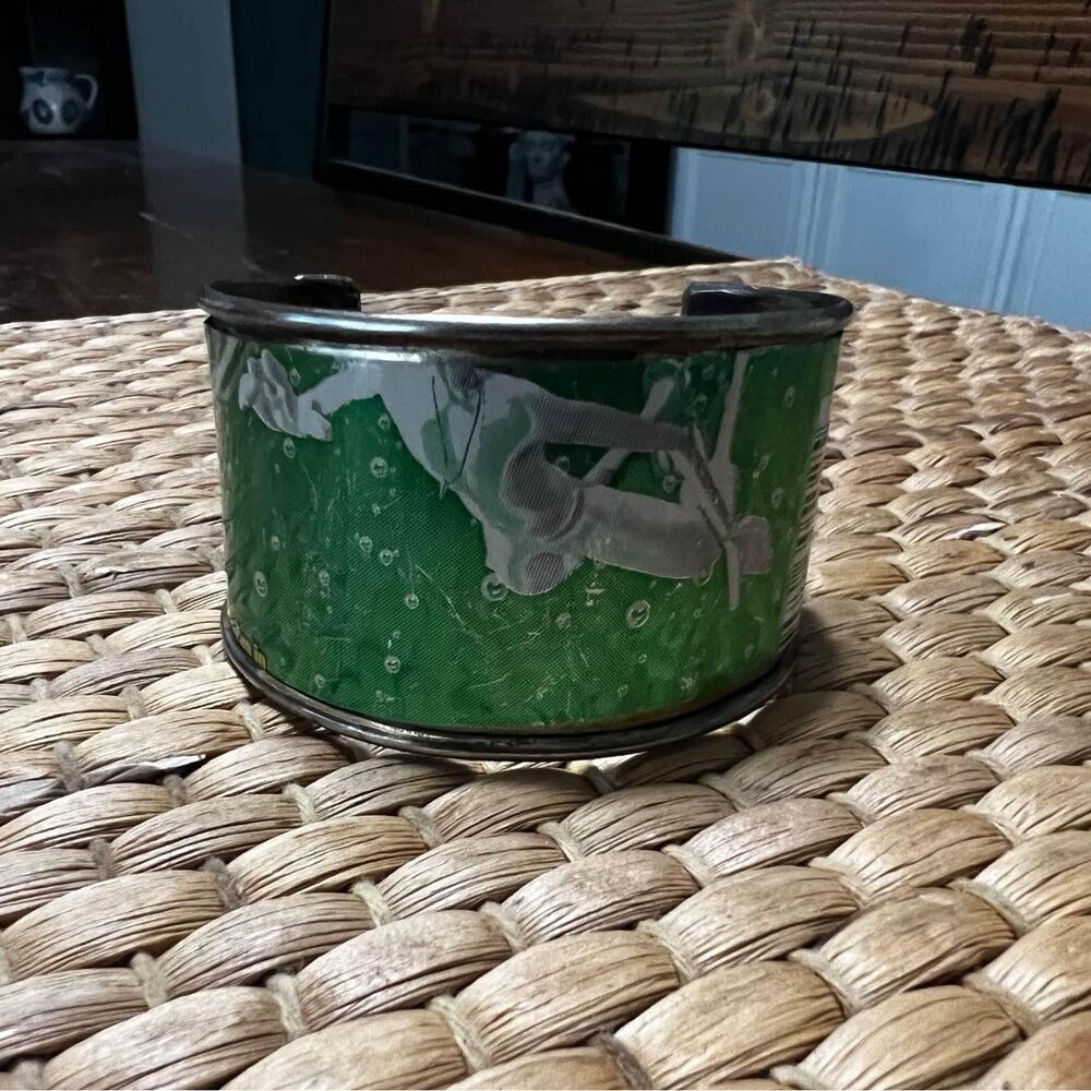 Handmade Cupcakes & Cartwheels metal soda cuff bangle